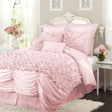 full size pink comforter set|full size pink bed blanket.